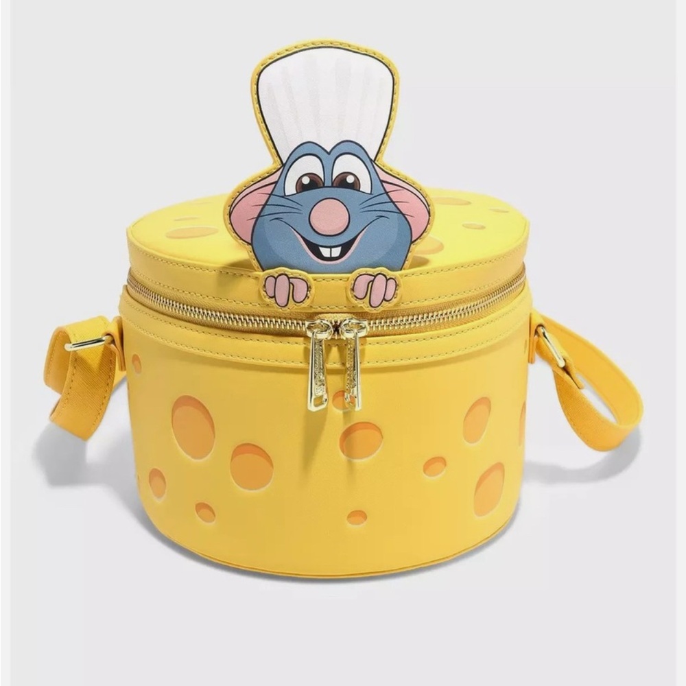 Loungefly Disney Pixar Ratatouille Remy Cheese Strawberry Scented Crossbody NEW